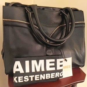 Black designer hand bag purse NWT Aimee Kestenberg